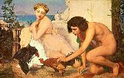 Jean-Leon Gerome The Cockfight oil painting on canvas